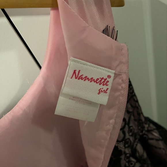 Girls fancy lace dress - pink and black - size 3 - Picture 3 of 7